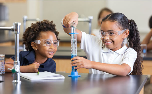 Learning Science kids In primary & Secondary Schools